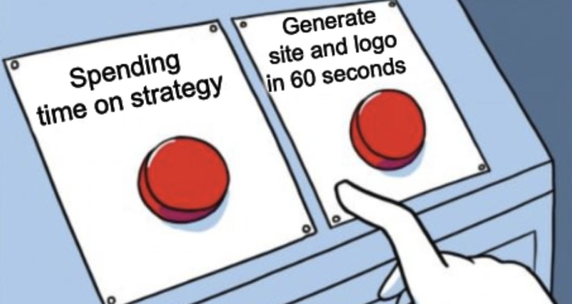 Ai can build your website thats the problem