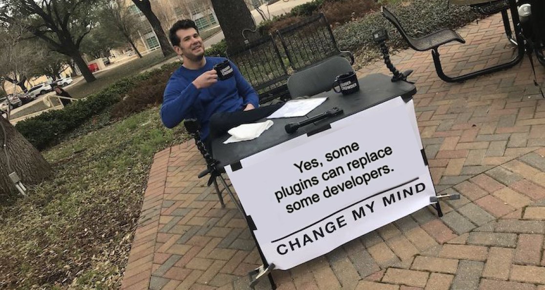 Can plugins replace a developer